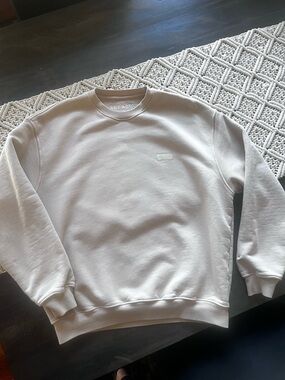 SET ACTIVE L.A. Cream Tan Heavyweight Crew💯% Cotton Sweatshirt Size S Like New